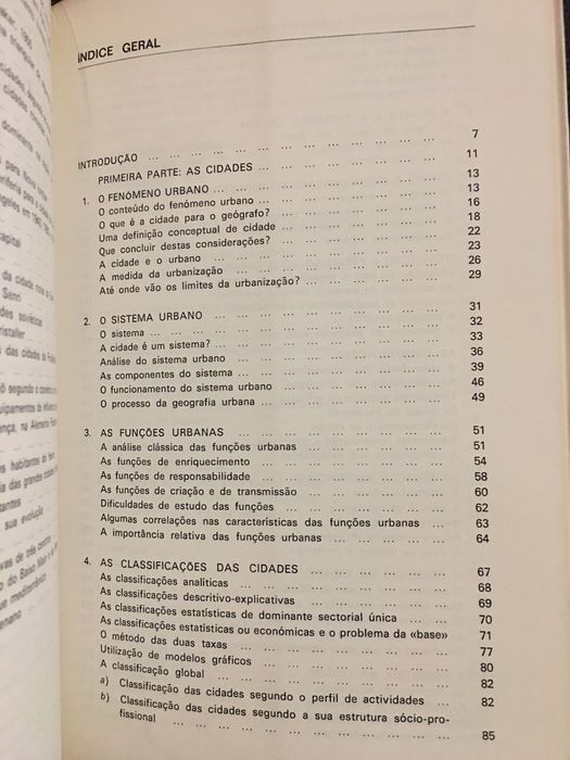 Princípios de Geografia Humana / Geografia Urbana