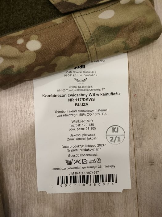 kombinezon ćwiczebny komplet WS 117/DWKS M/R+gratis