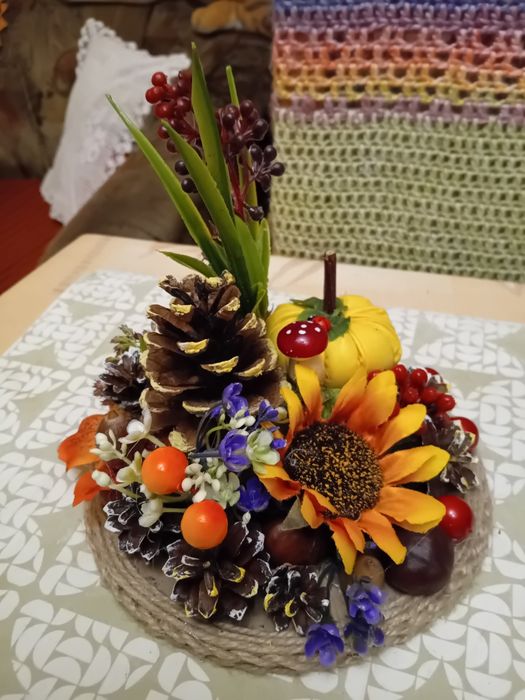 Stroik jesienny rękodzieło