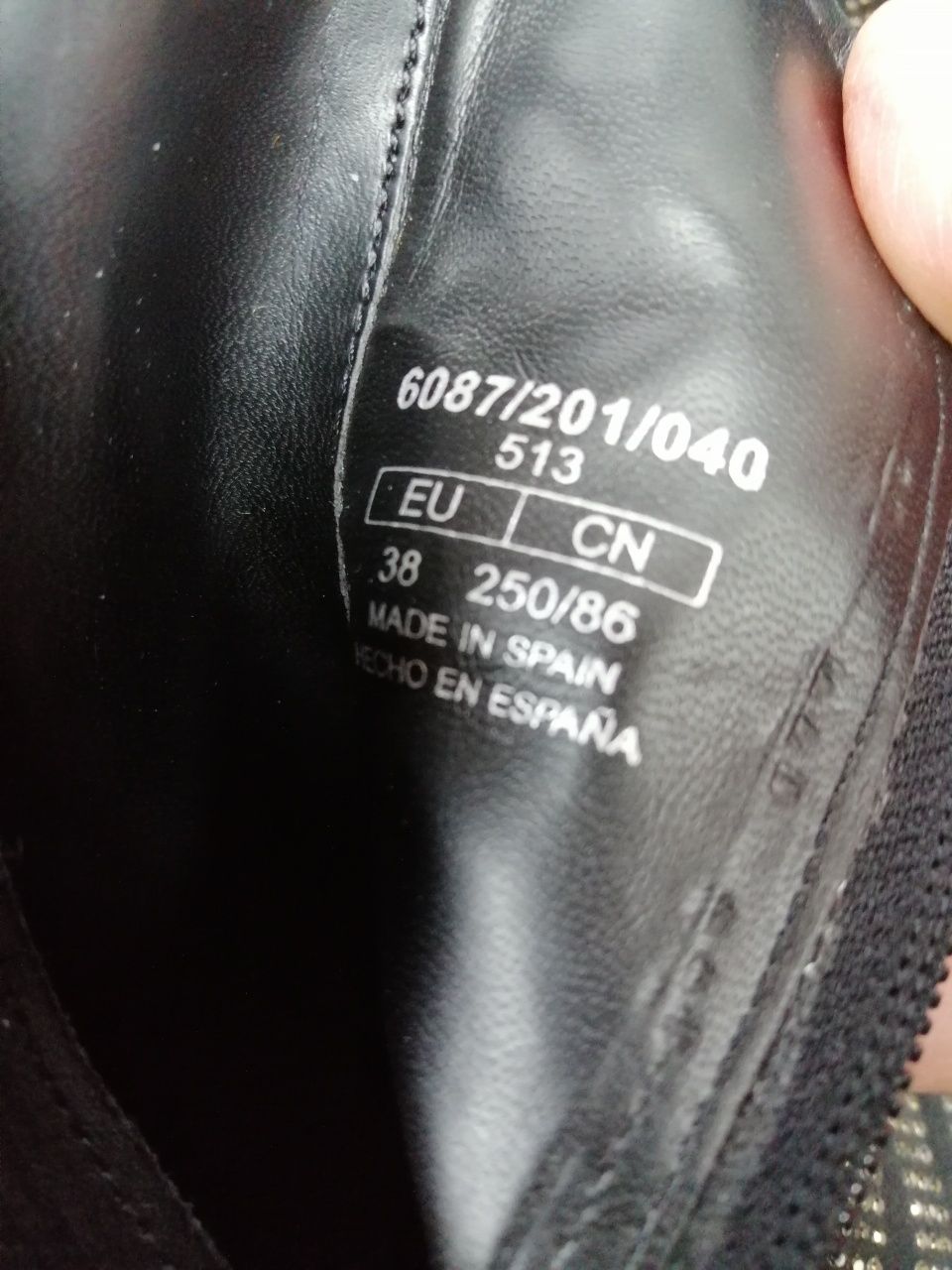Botki czarne Zara Basic 38