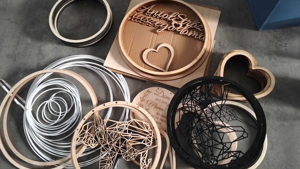 Baza sklejka/metal makrama