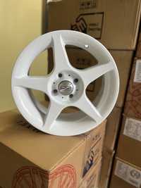 Jantes 15” 4x100 MiM Brancas “Speedline” renault clio Vw golf opel corsa nissan Toyota seat Ibiza