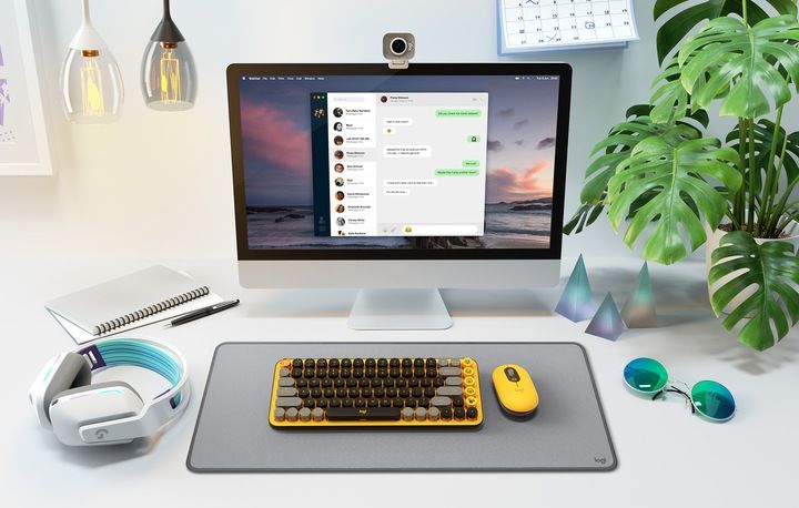 Mechaniczna Klawiatura Bezprzewodowa Logitech Pop Keys Us'intl + Cyryl