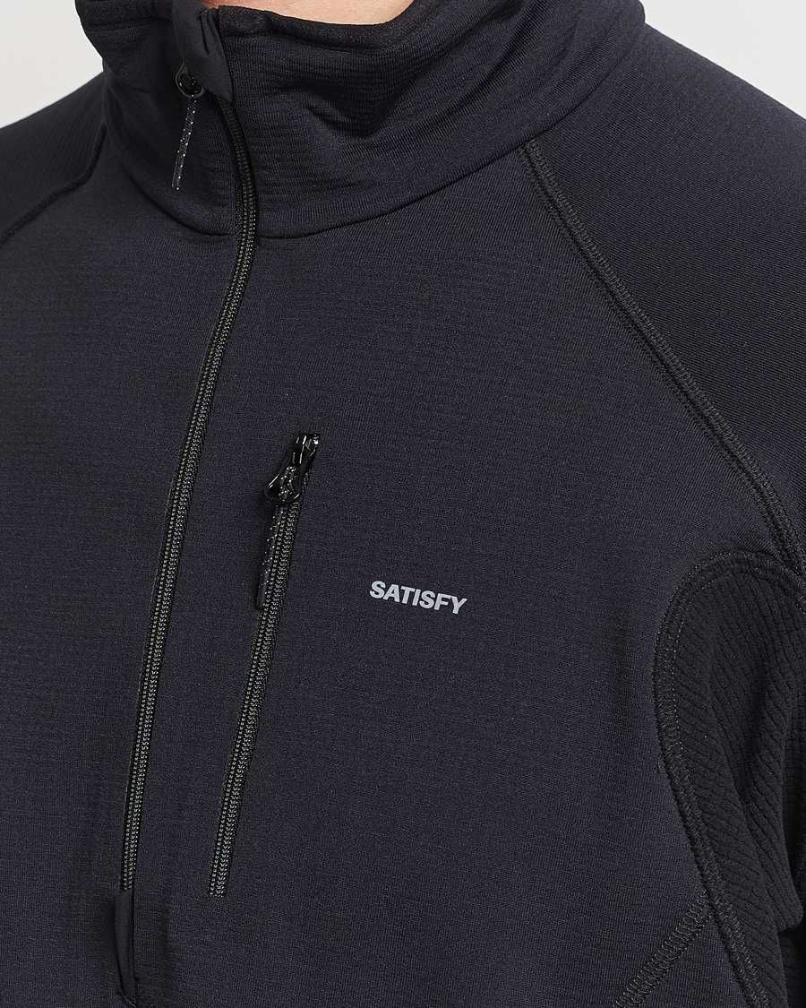 Світшот Satisfy GhostFleece Half‑Zip Sweatshirt Black