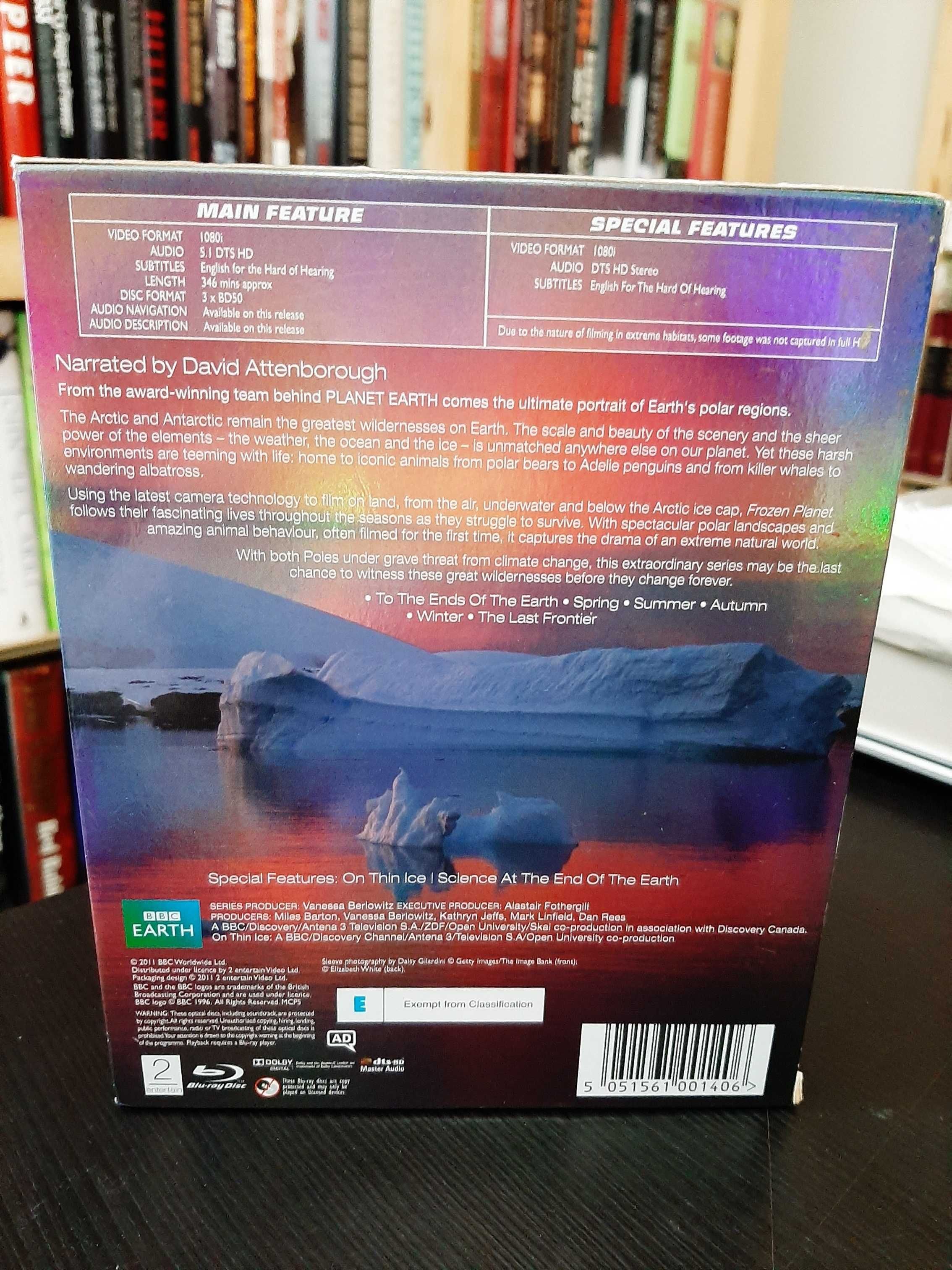 Frozen Planet: narrado por David Attenborough - BBC - 3 Discos Blu Ray