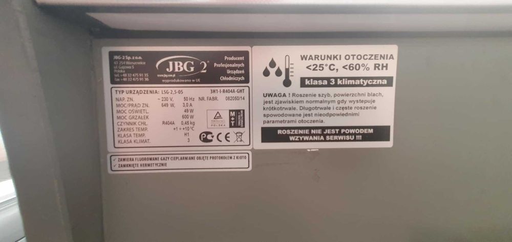 Lady chłodnicze na mięso ryby wędliny sery