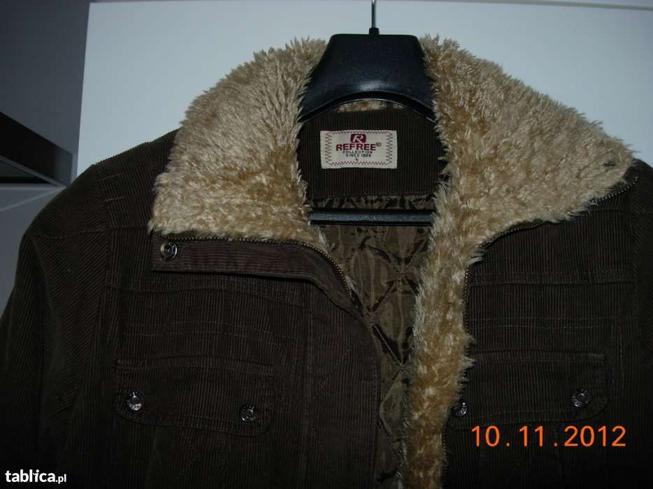 Zimowa kurtka damska sztruksowa r.38