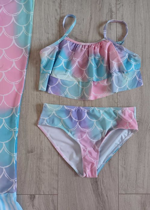 Nowy strój kąpielowy Syrenka ogon, r. 146/152 kąpielówki