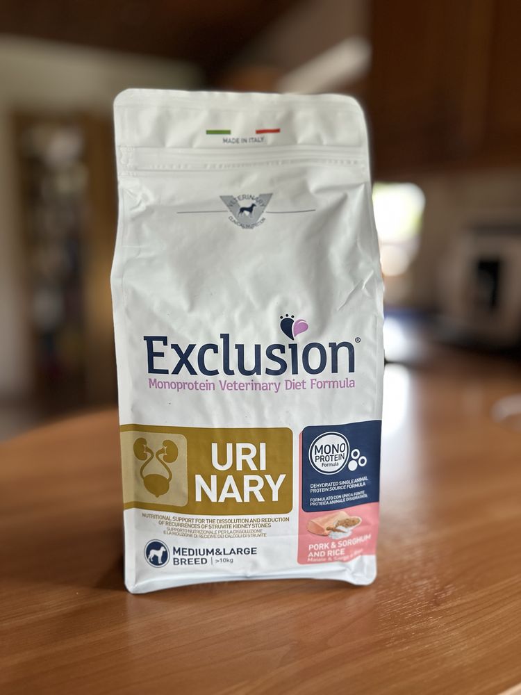 Exclusion Urinary monoproteinowa sucha karma dla psa 2 kg