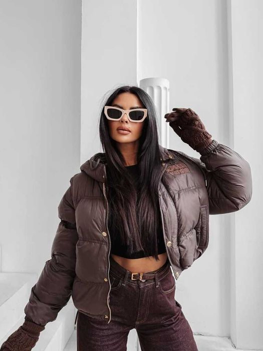 O la voga 2w1 kurtka kamizelka viroom brąz M L