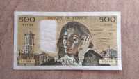 oryginalny banknot 500 franków Francja
