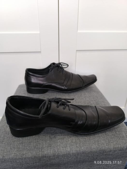 Buty 42 półbuty eleganckie wizytowe biurowe wesele impreza