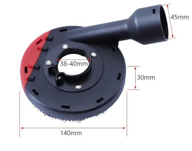 (NOVA) Proteção de Pó de Rebarbadora