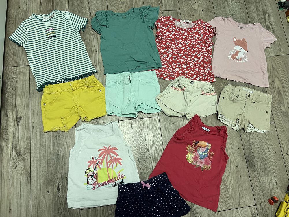 Duży zestaw 104 na lato Zara, Mayoral, Newbie, kurtka Reima