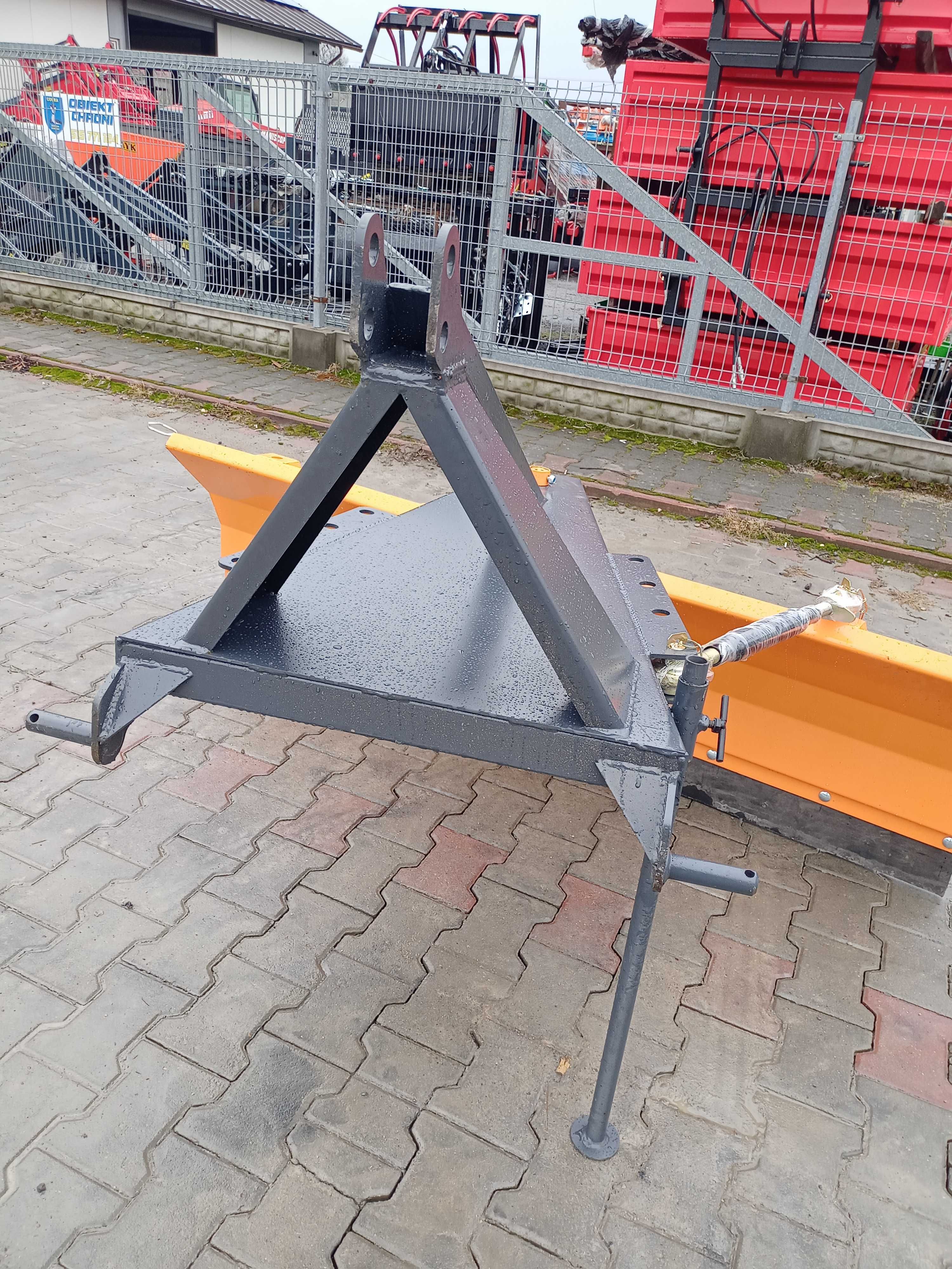 Pług do śniegu obrotowy Produkt Polski solidny do pchania i ciągnięcia