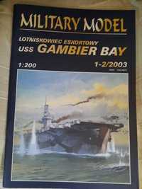 Model kartonowy Halinski lotniskowiec USS Gambier Bay