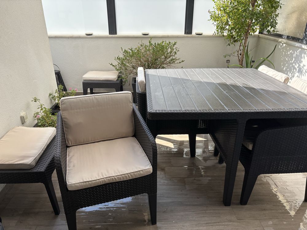 Conjunto de jardim ratan