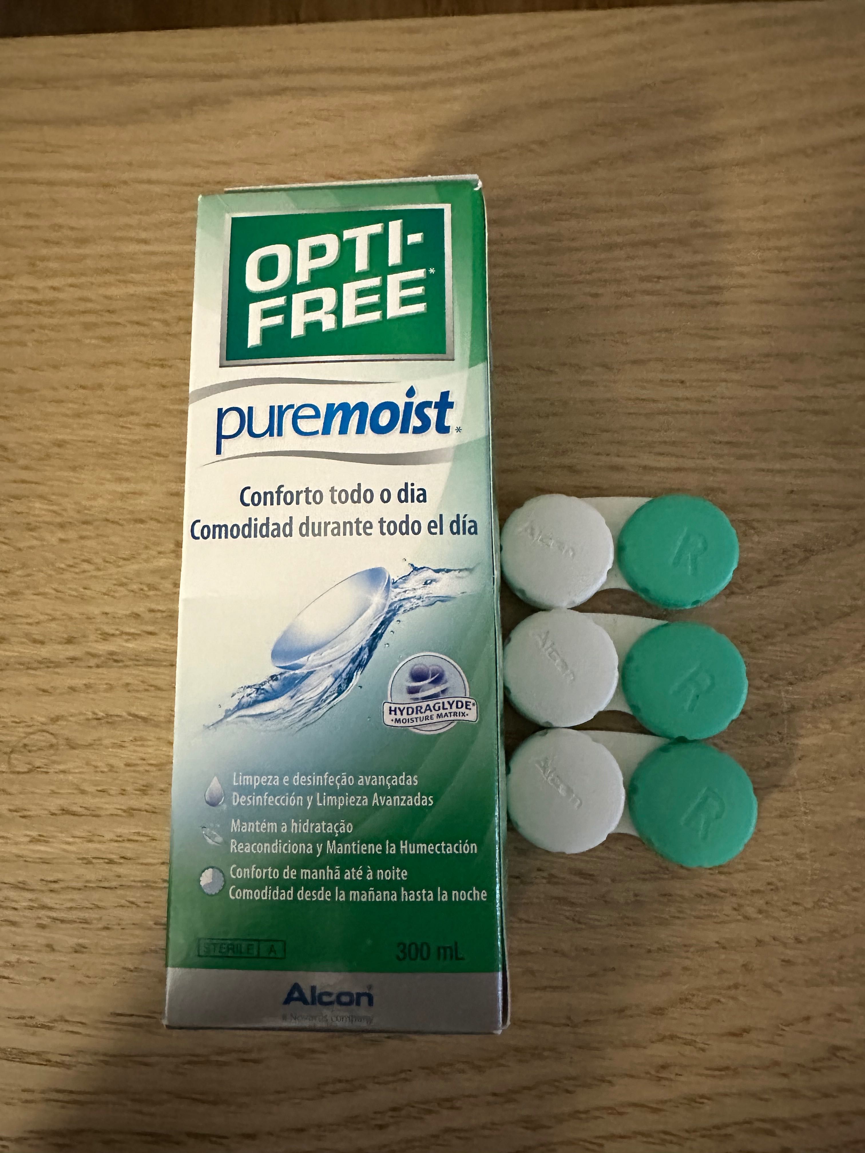 Opti-Free PureMoist Selado + Oferta 3 Estojos Novos