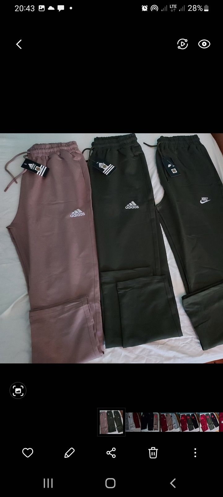 Męskie spodnie bawełniane. Adidas. Nike. Calvin Kleina. The north face