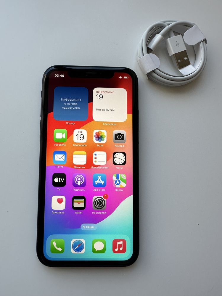 Apple iphone XR 128 black/ оригинальный айфон черный неверлок