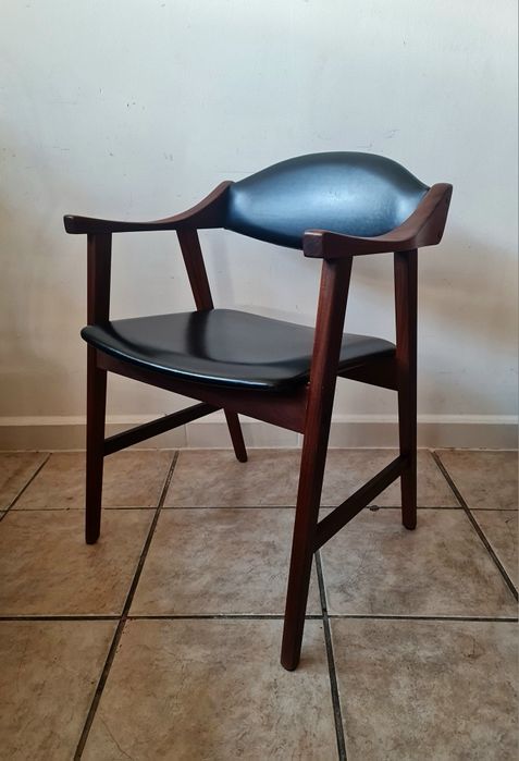 Krzesło tekowe do biurka proj.Arnta Lande dla Stokke,Norwegia, mid-c