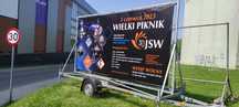 Przyczepy reklamowe,Reklama mobilna, plakatowanie, spoty reklamowe
