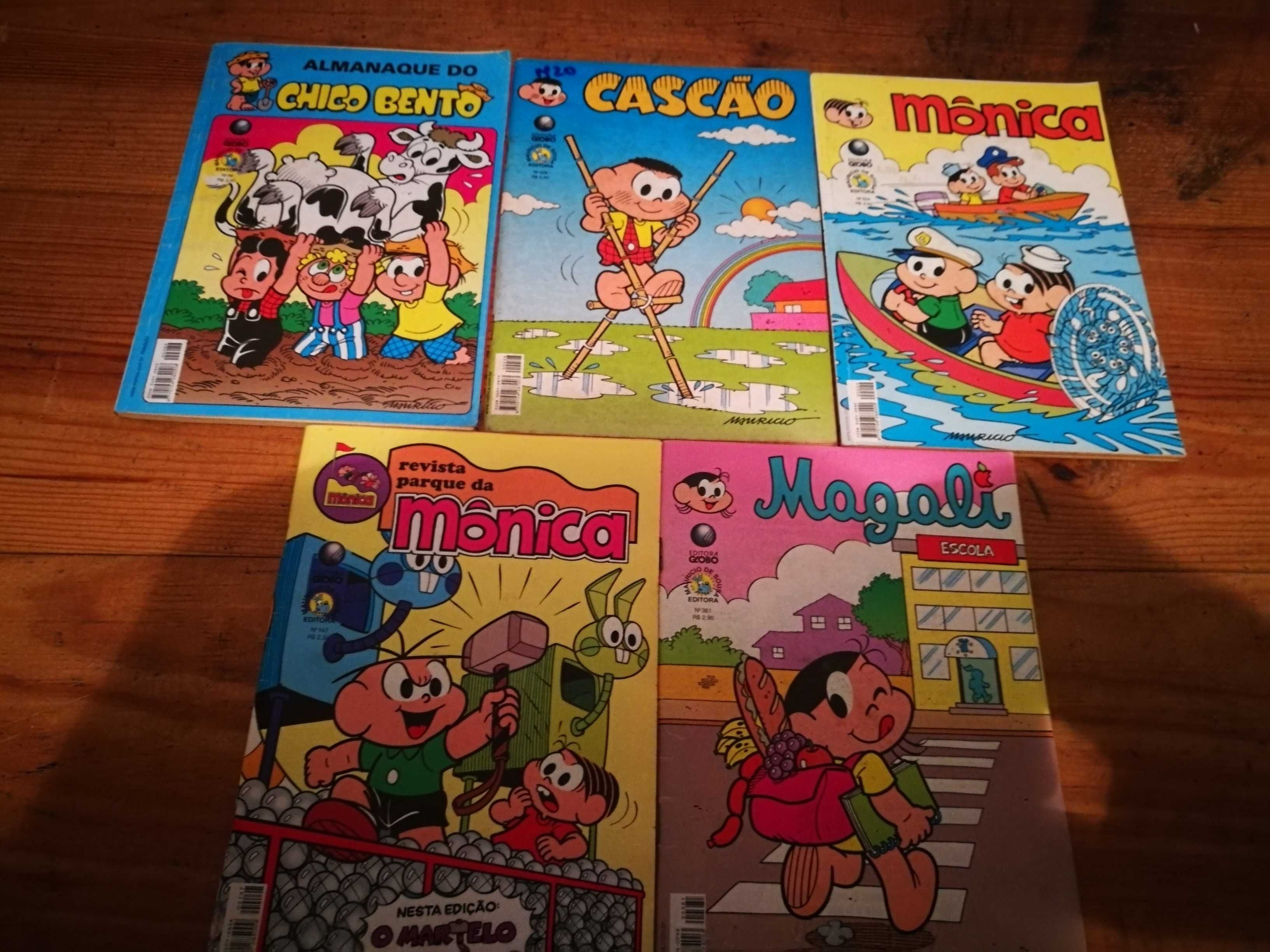 Banda desenhada Monica, Chico Bento Magali etc 3,50 cada