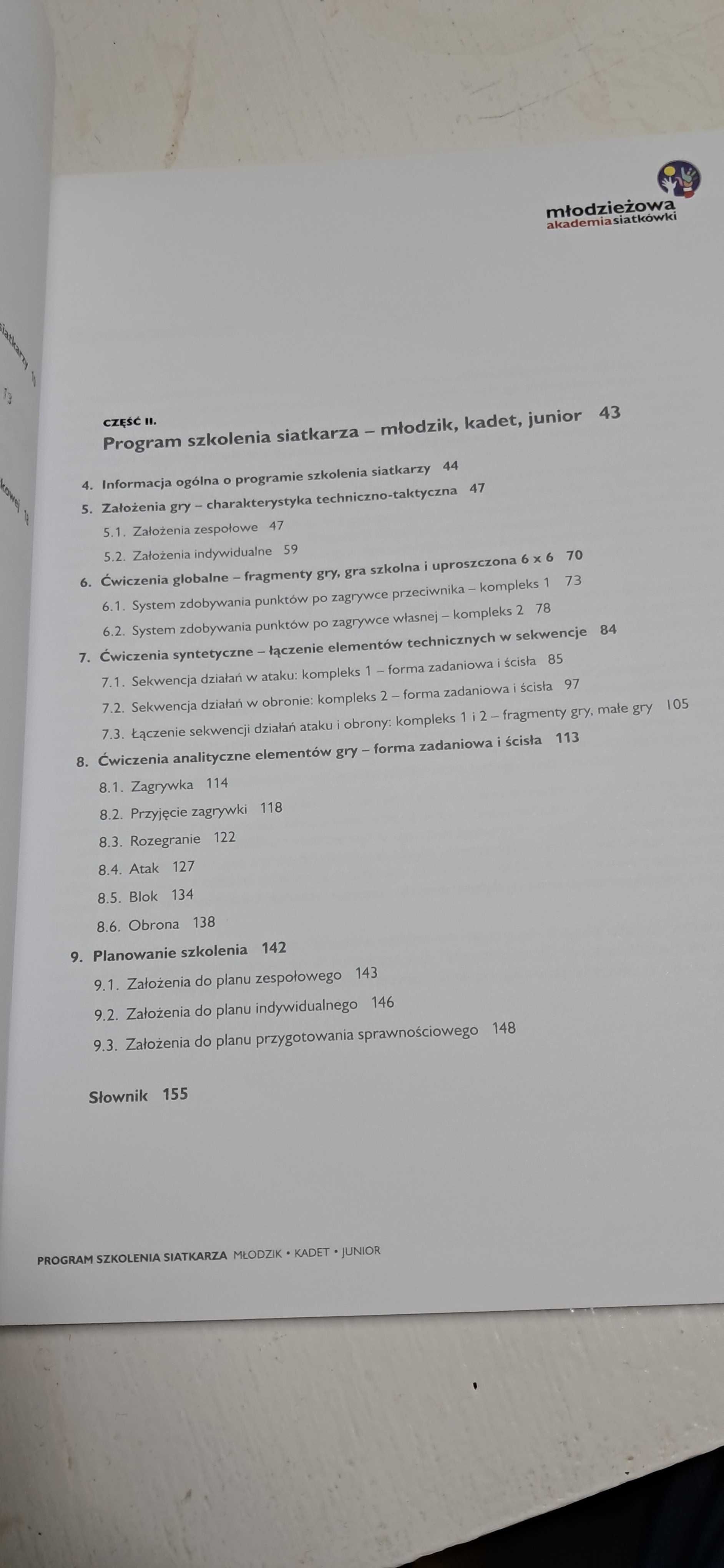 Program szkolenia siatkarza Młodzik Kadet Junior Piłka Siatkowa Trener