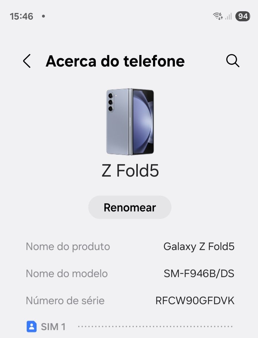 Samsung Z Fold 5 blue 256Gb / 12 Gb Ram