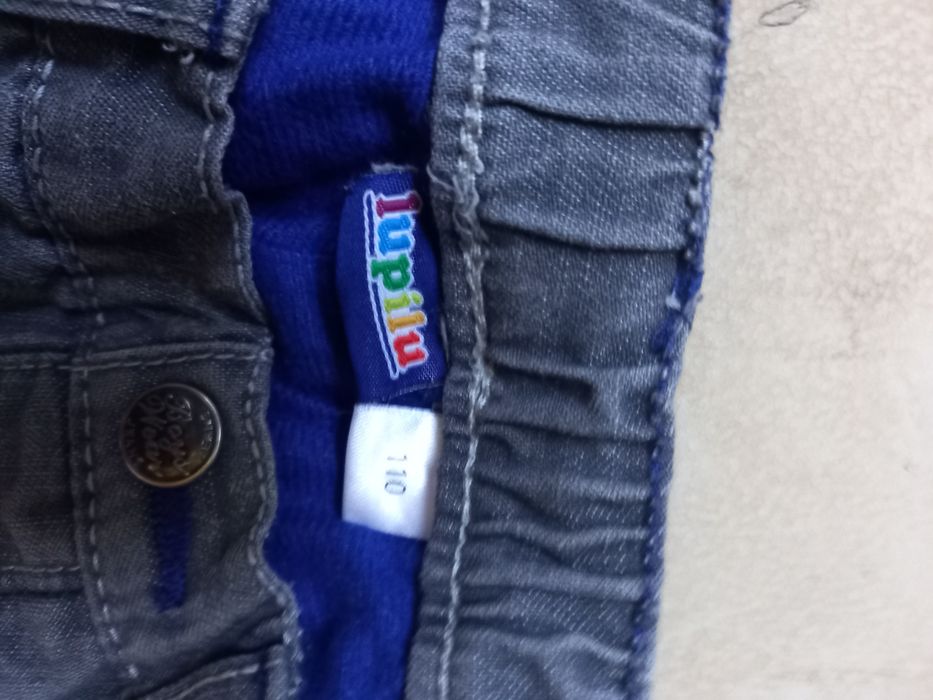 Spodnie chłopięce ocieplane jeans firmy lupilu