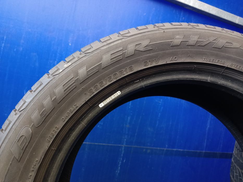 4 x 235/50/18 Bridgestone 6mm Opony Letnie Wysyłka