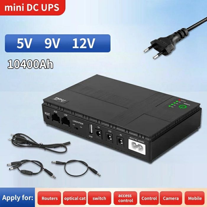 Ups Безперебійник для роутера. 10400 mba. ДБЖ. UPS DC mini