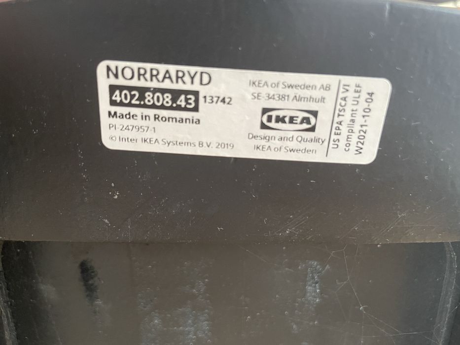 Krzesło Norraryd IKEA czarny