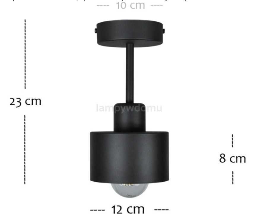 Lampa Alfalux Czarna OST1010S