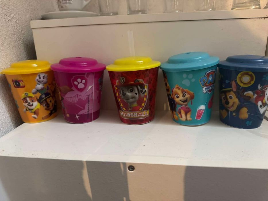 Copinhos de gelado patrolha pata