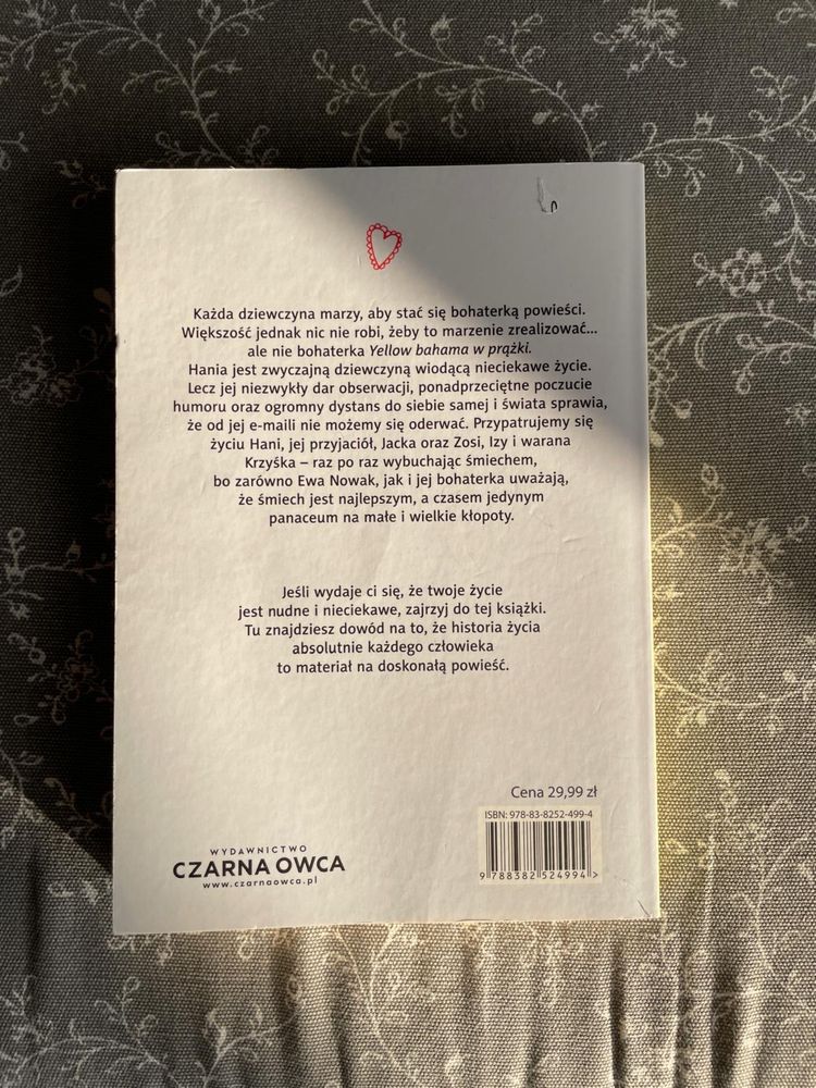 Książka „Yellow Bahama w prążki” Ewa Nowak jak nowa