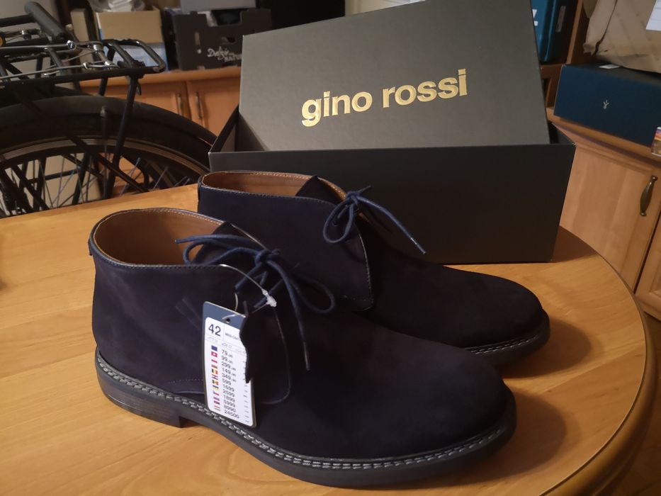 Trzewiki / Sztyblety / Botki skórzane męskie Gino Rossi rozm. 42