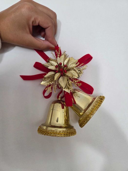 Decoração de Natal, sinos dourados