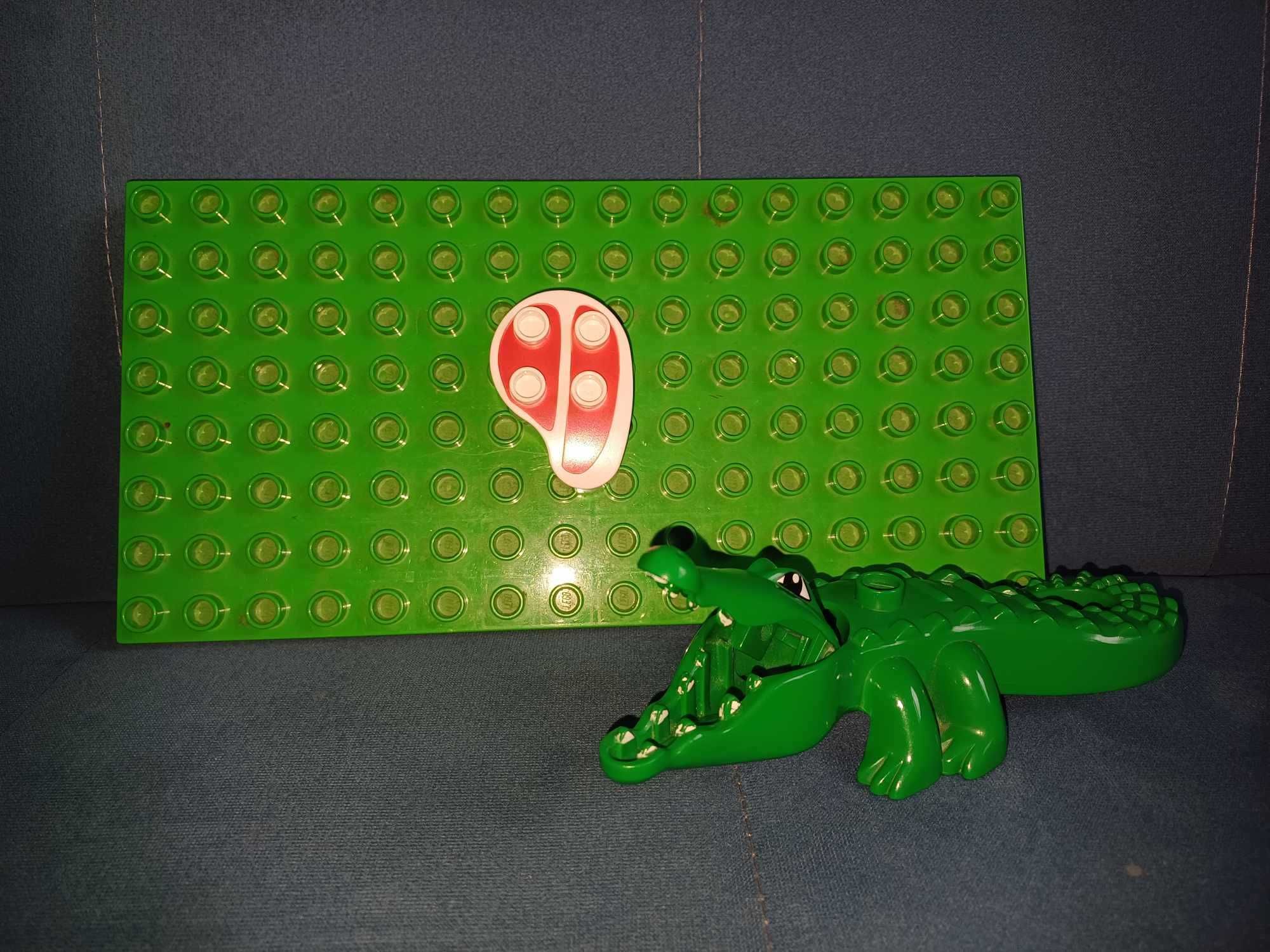 PROMOCJA! Zielony zestaw klocków LEGO Duplo z MEGA PŁYTKĄ