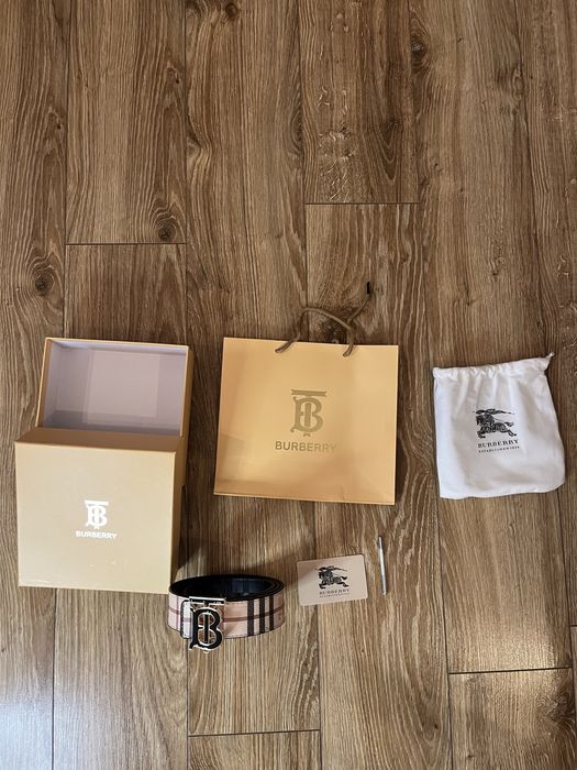 Pasek burberry dlugosc 110 cm