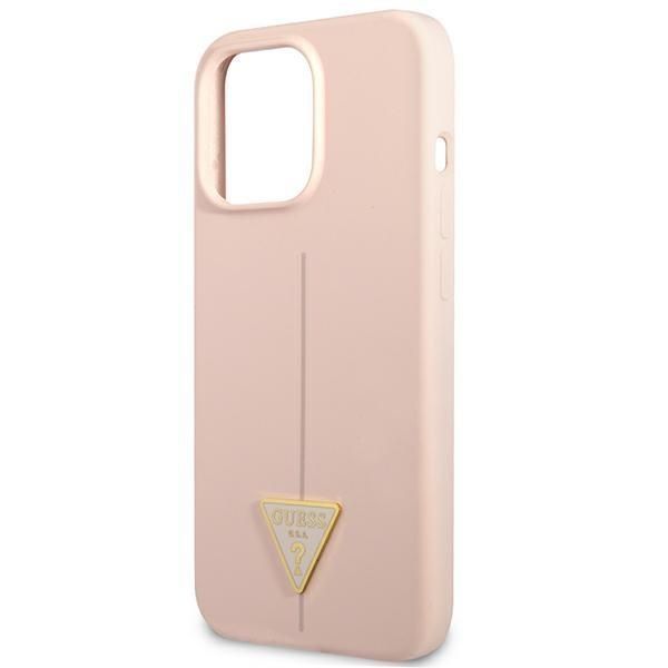 Etui Guess Silicone Triangle do iPhone 13 Pro/13, różowe