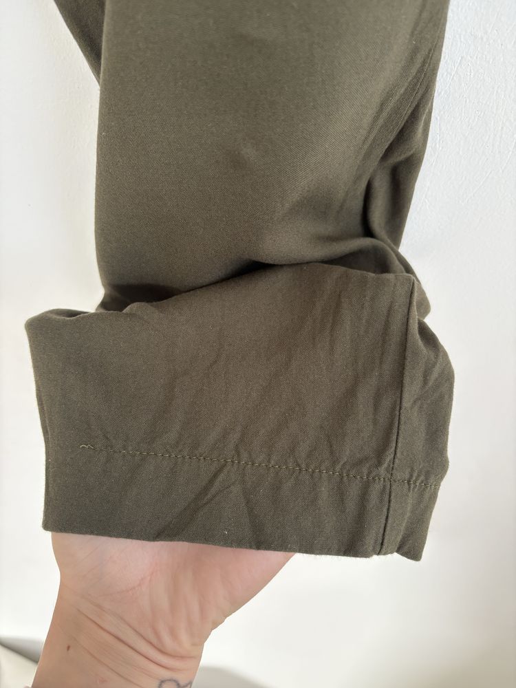 Lekkie spodnie paperbag wiskoza H&M 34XS