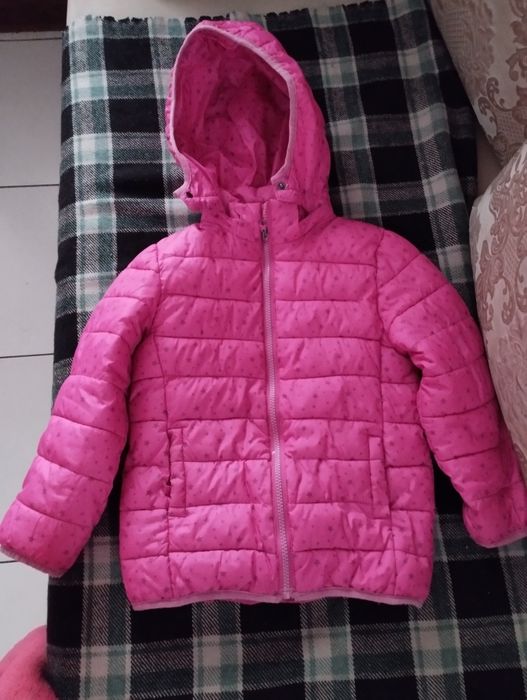 Куртка для дівчинки рожева, весна, осінь. Ріст 110