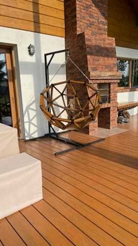 Fotel ogrodowy z drewna bukowego