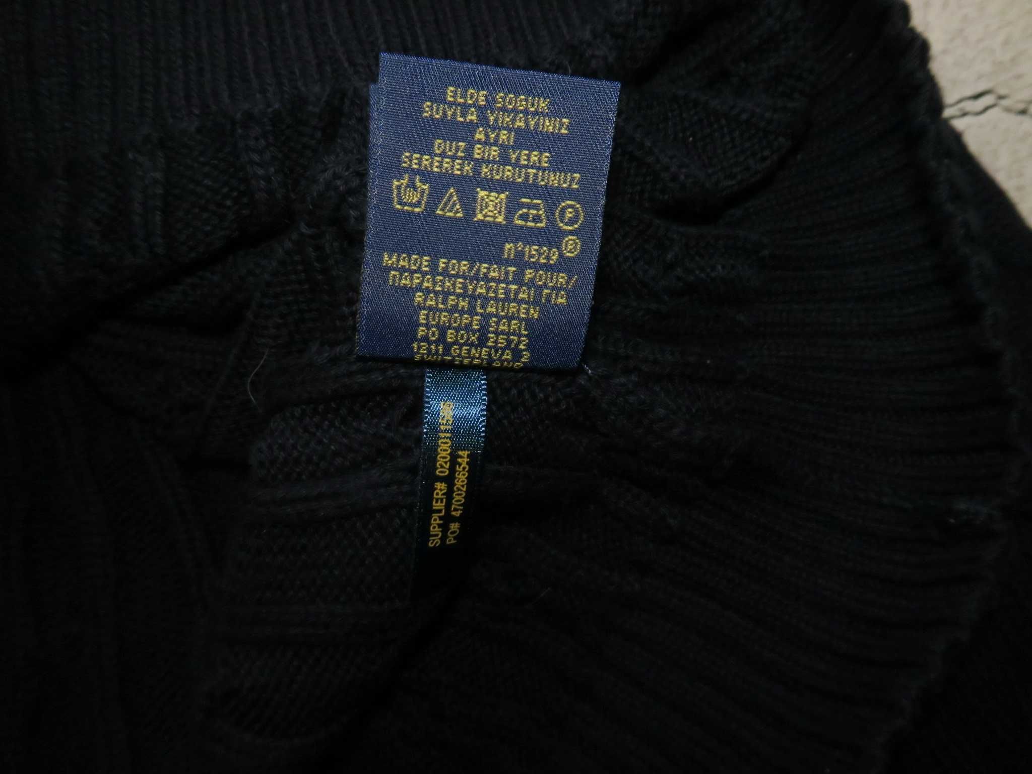 Ralph Lauren sweter w warkocz nowsze kolekcje DAMSKI L