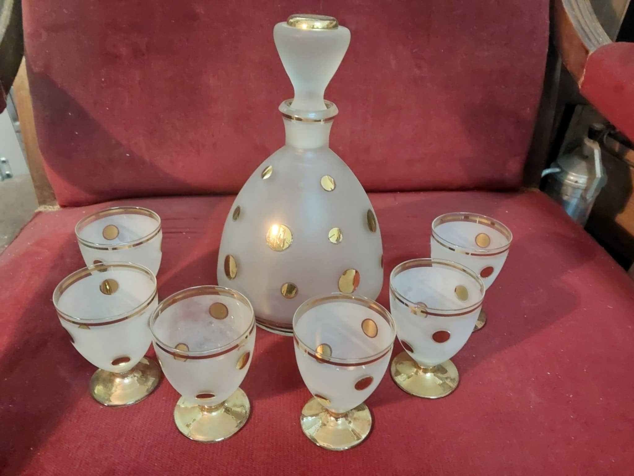 Karafka ART DECO z kieliszkami