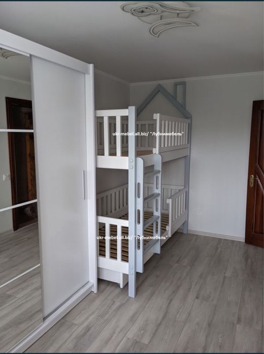 Кровать двухъярусная деревянная Синди2,двоярусне (двоповерхове) ліжко