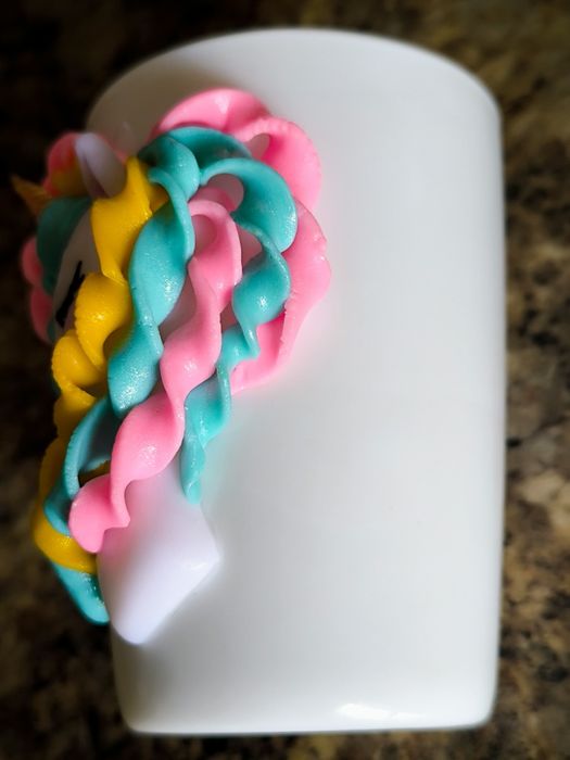 Чашка кружка Единорог с декором из полимерной глины