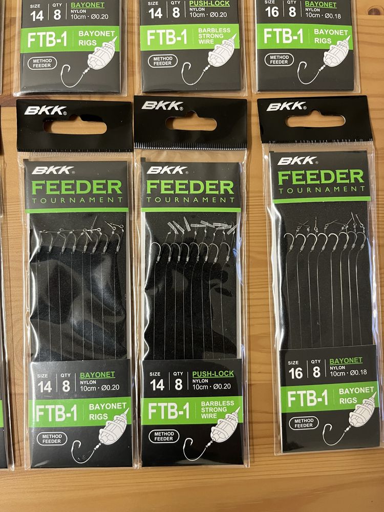 Przypony bezzadziorowe BKK hak 16, 14, 12 - method feeder, bomb, wagl