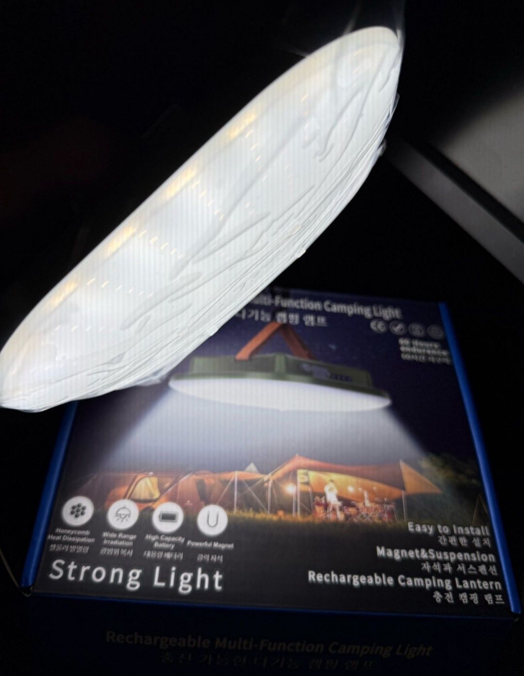 Светильник LED FG MOS-ly01 Зеленый 80 Вт/15600 Mah/IP65 + Powerbank